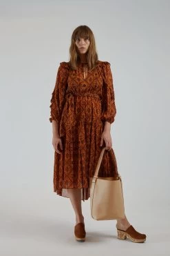 ULLA JOHNSON Aliya Dress Ochre