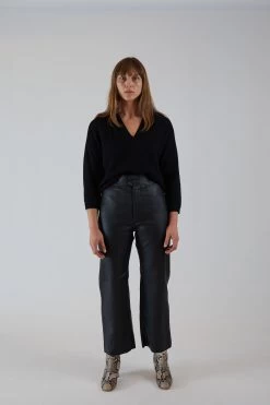 Monterey Leather Pant Black