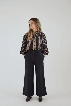 Cargo Trouser Black Herringbone