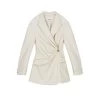Nanushka Blair Fitted Blazer Off White