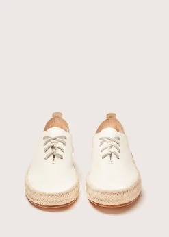 Espadrille Hand Sewn Court White