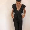 Talitha Flutter Jumpsuit Black