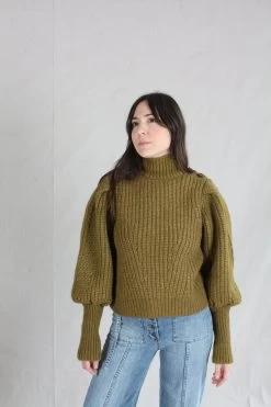 ULLA JOHNSON Alana Pullover Tapenade