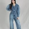 ULLA JOHNSON Cameron Jumpsuit Medium Wash