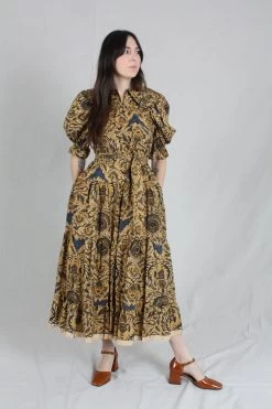 ULLA JOHNSON Rosalind Dress Horn