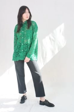 Lake Shirt Emerald Lace
