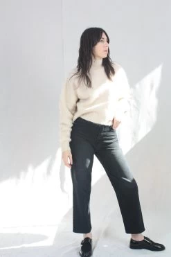 Rodebjer Falala Knitted Turtleneck Sweater Light Beige