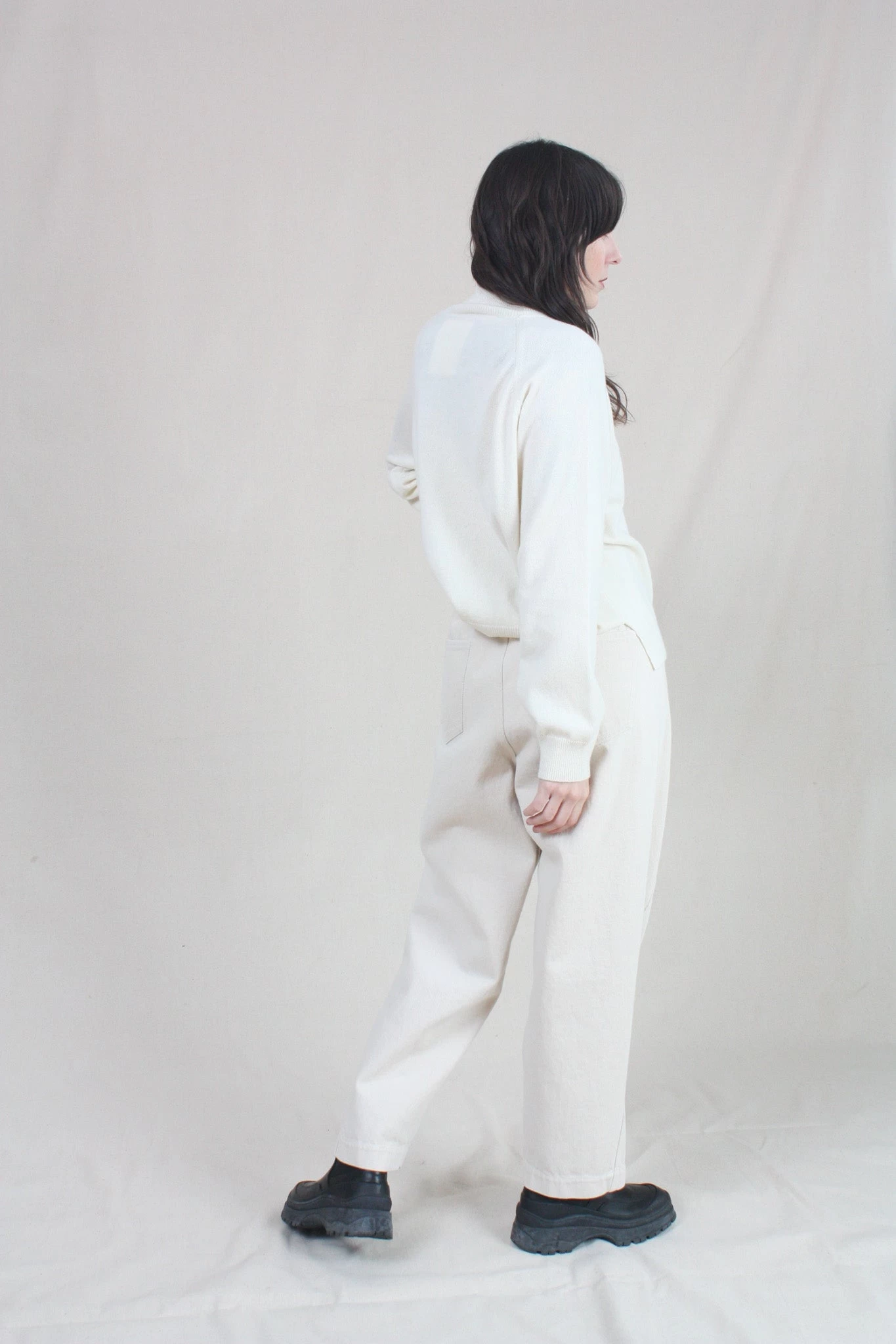 Cashmere Turtleneck Sweater Natural - Image 5