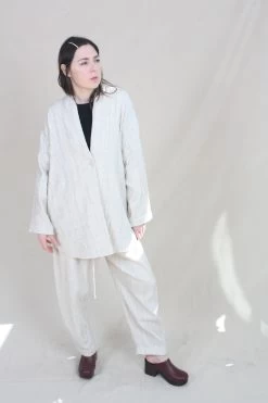 Gauzy Shawl Jacket Natural