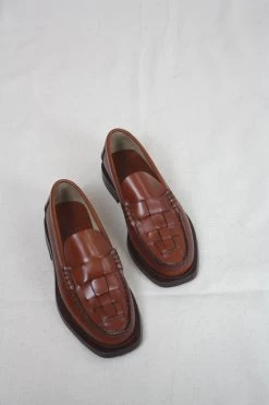 Nombela Interwoven Slip-On Loafer Tan