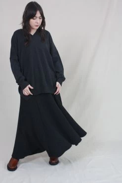Wool And Alpaca Skirt Grey