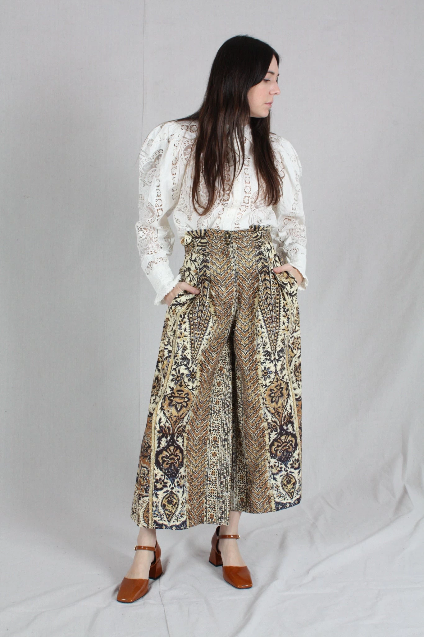 ULLA JOHNSON Kiva Culottes Sandalwood - Image 2