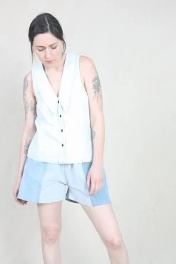 Lauren Sleeveless Shirt Light Chambray