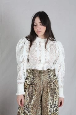 ULLA JOHNSON Anabella Blouse Blanc