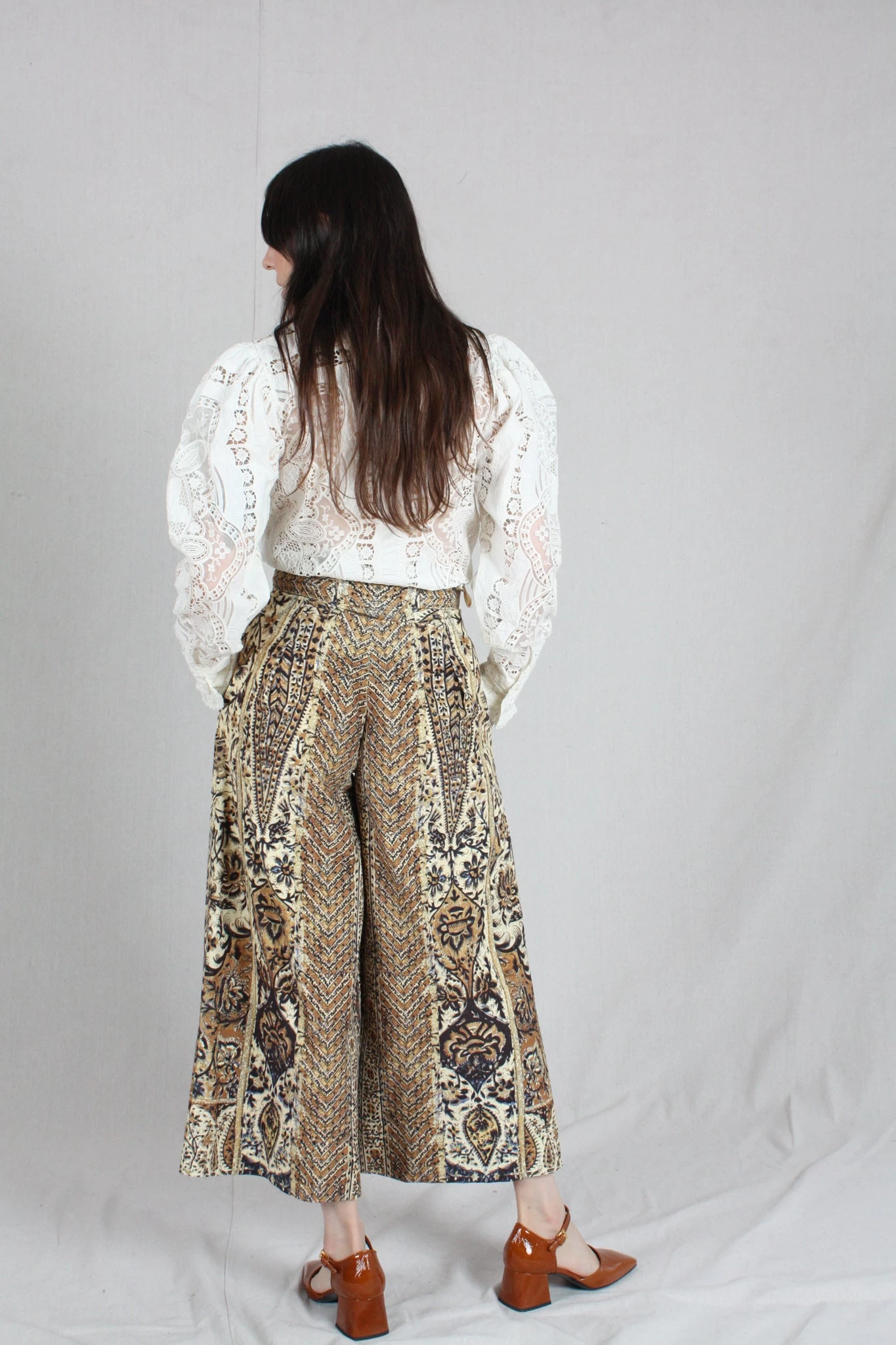 ULLA JOHNSON Kiva Culottes Sandalwood - Image 3