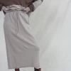 Cashmere Knit Skirt Taupe
