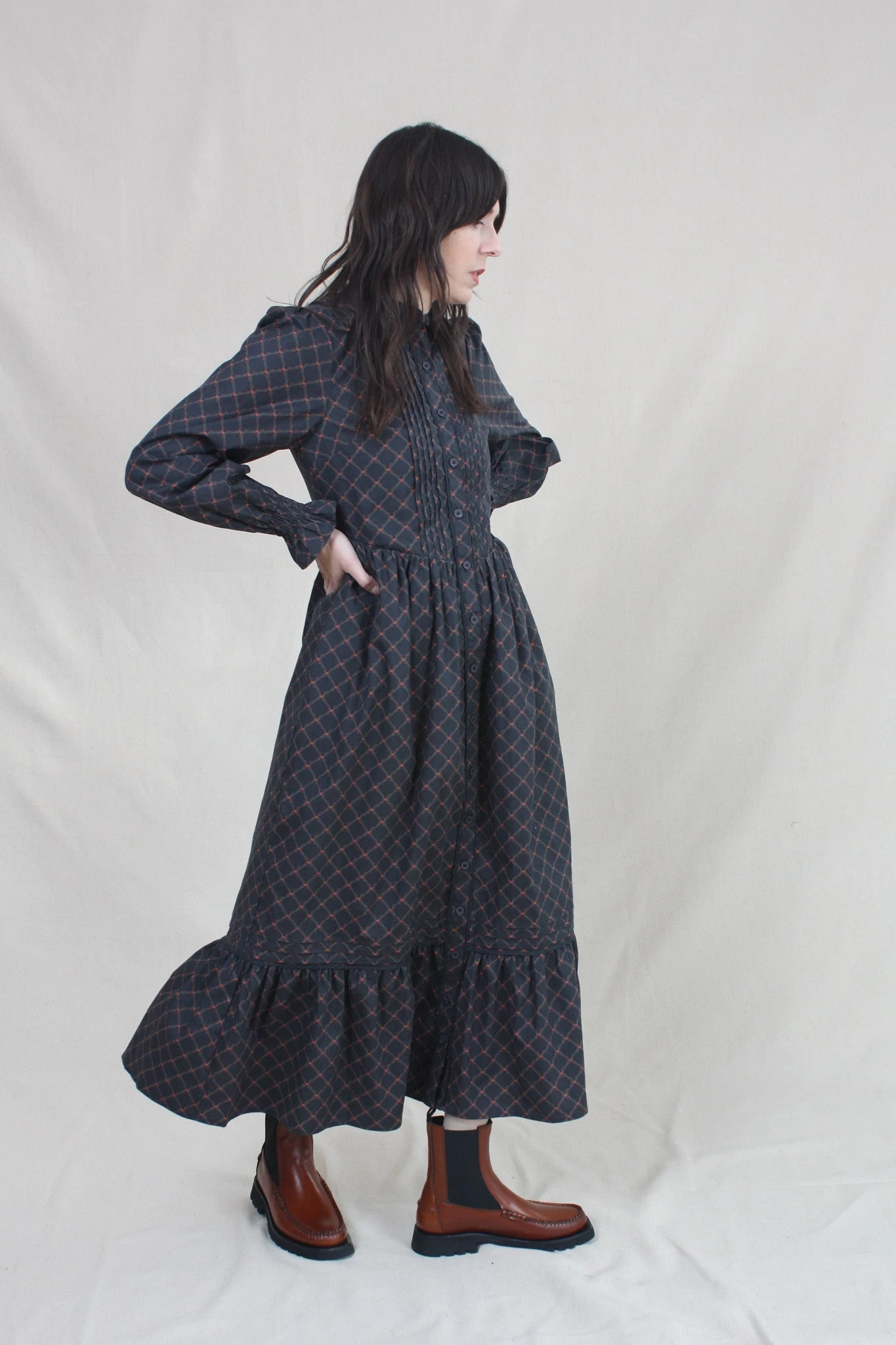 Sierra Dress Cross Floral Print - Image 3