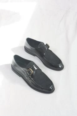 Noor Monkstrap Black Richato
