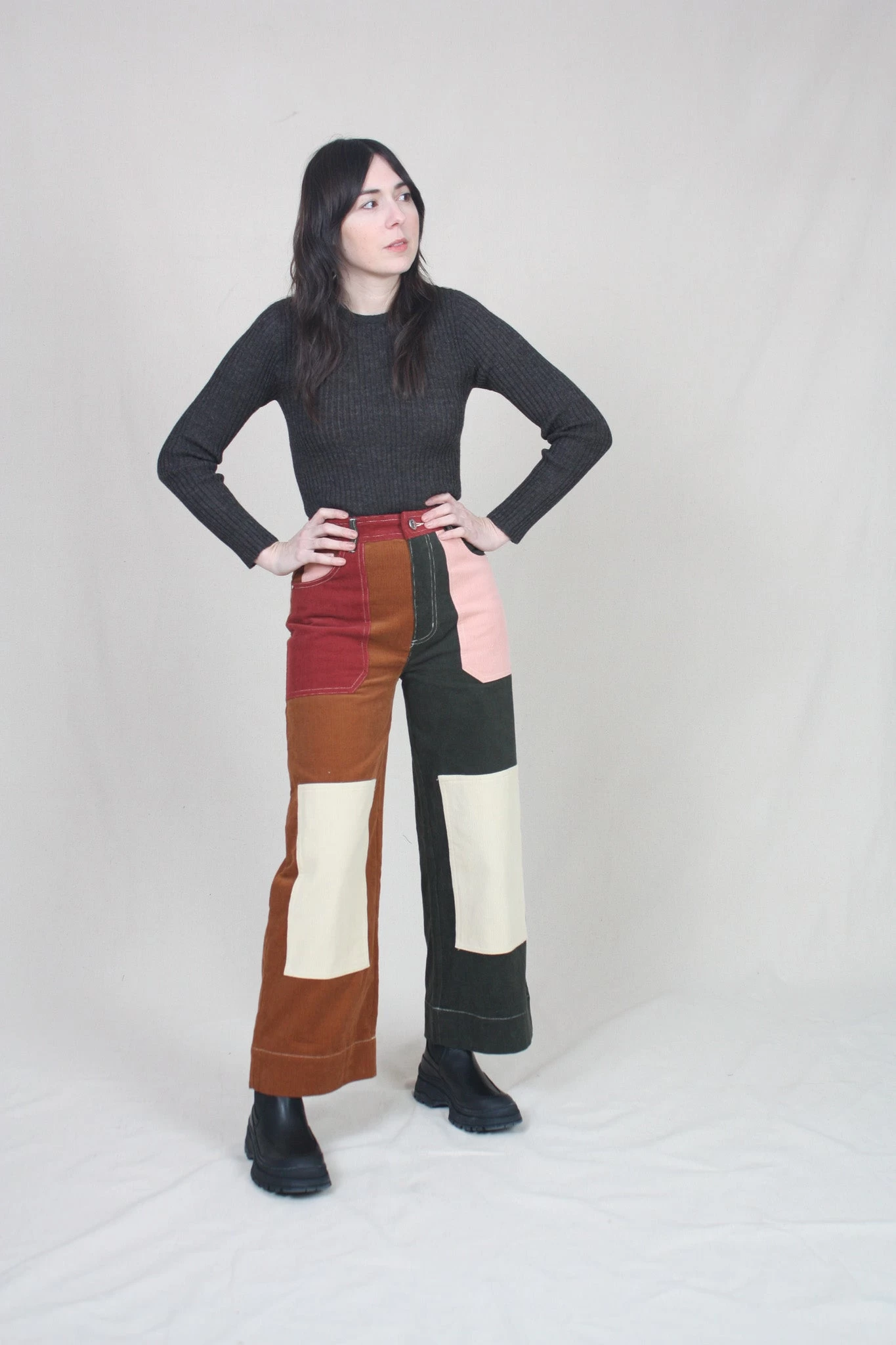 Wilder Trouser Patchwork Corduroy - Image 2