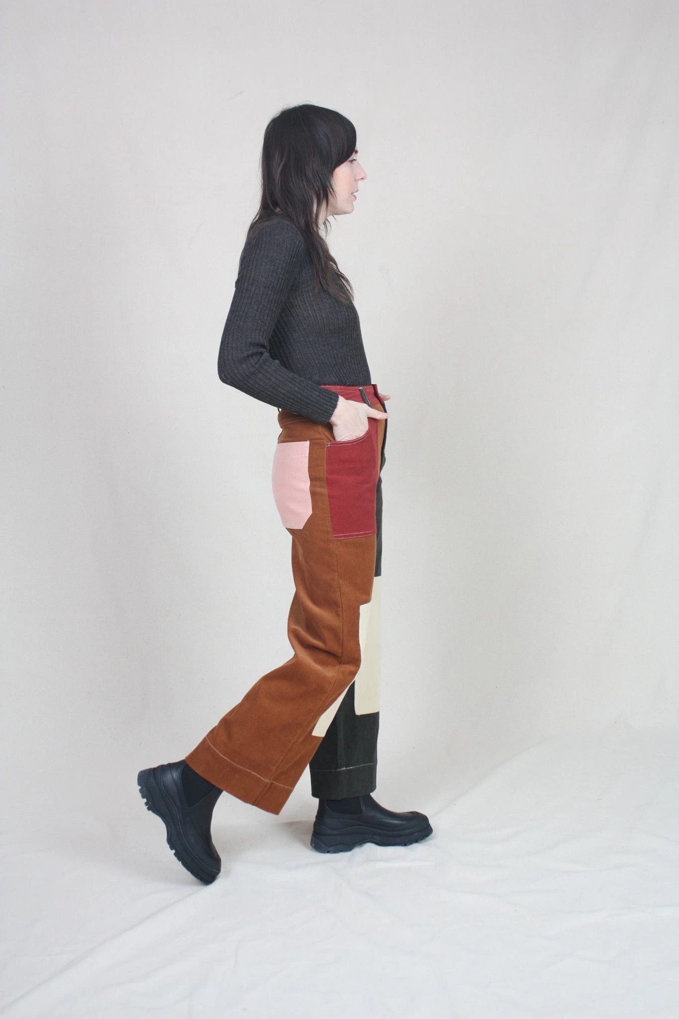 Wilder Trouser Patchwork Corduroy - Image 4