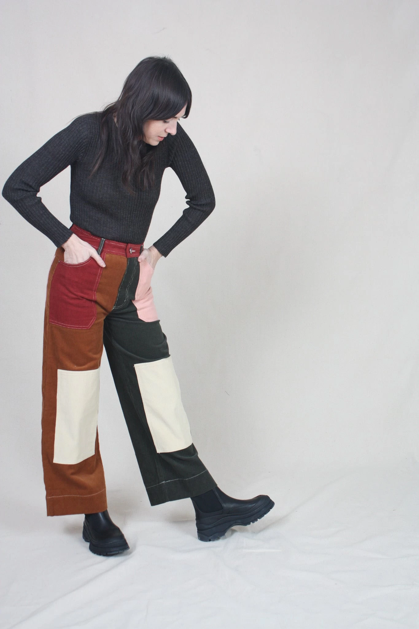 Wilder Trouser Patchwork Corduroy - Image 3