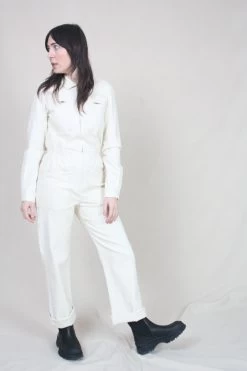 Danny Longsleeve Boilersuit Ivory