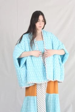 Falza Quilted Jacket Bluebell Lily