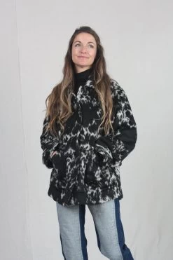 Rodebjer Angelica Blazer Black And White Hide