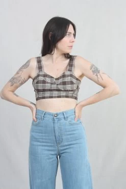 Vivian Bra Chocolate Plaid