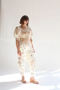 ULLA JOHNSON Safa Pant Cream