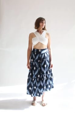 ULLA JOHNSON Eiko Skirt Indigo