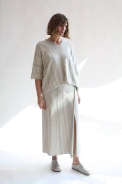 Horizontal Sarong Marl Stripe