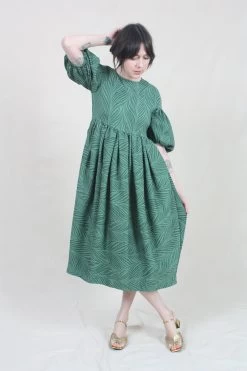 Francis Dress Emerald Bamboo