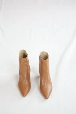 Botines De Tacón Camel