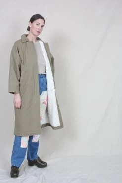 Sherpa Lined Trench Cypress