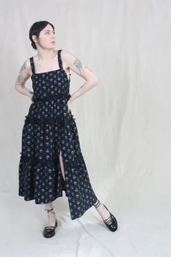 Alayne Dress Jet Basket Floral