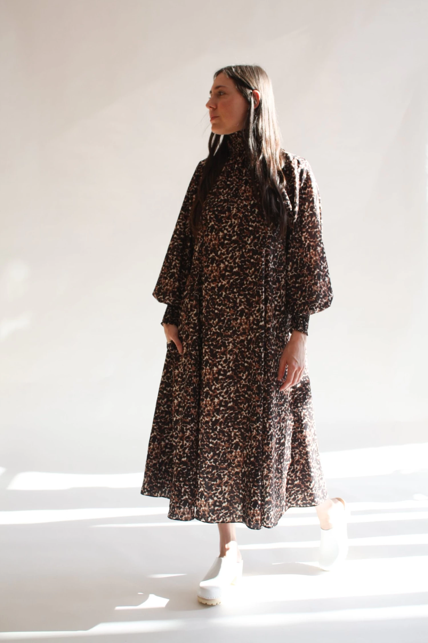 Reid Dress Brown Jungle