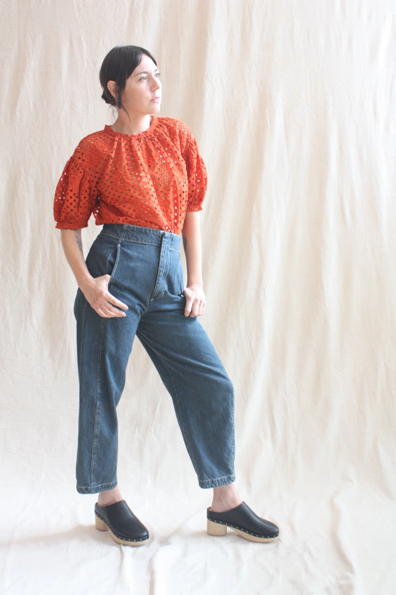 ULLA JOHNSON Grace Top Terracotta - Image 3