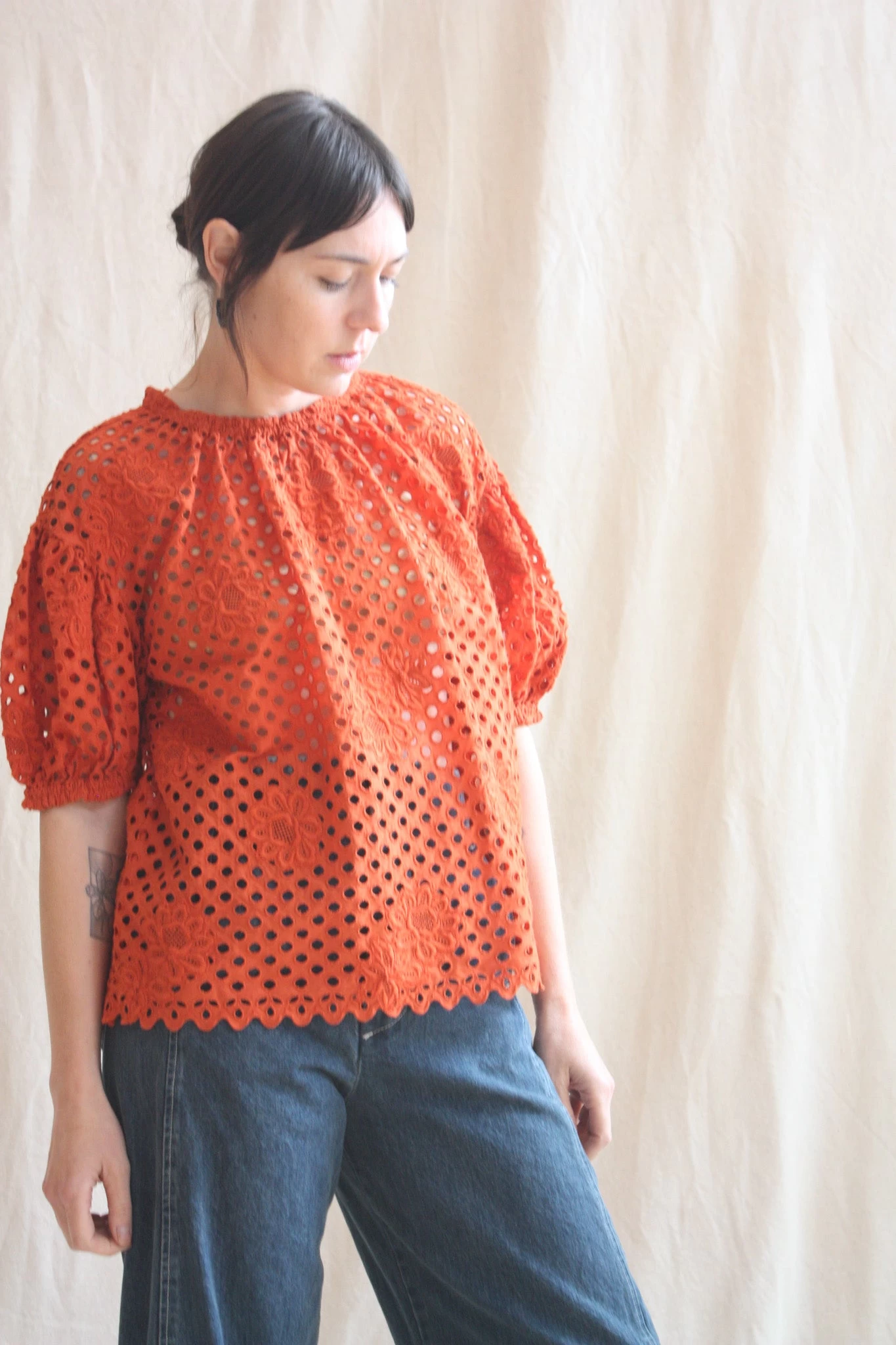 ULLA JOHNSON Grace Top Terracotta - Image 5