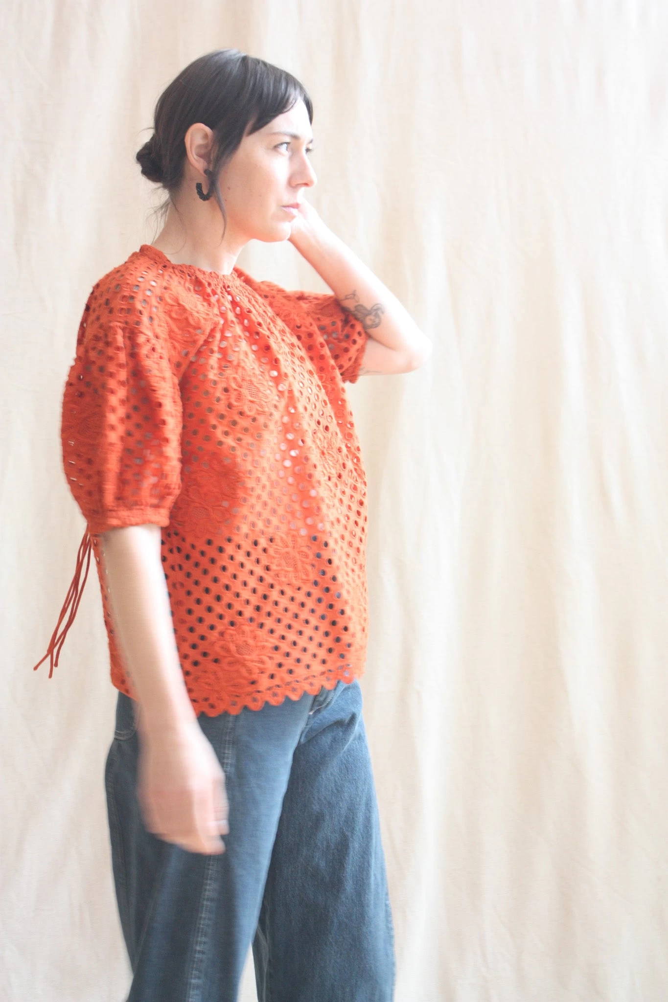 ULLA JOHNSON Grace Top Terracotta - Image 6