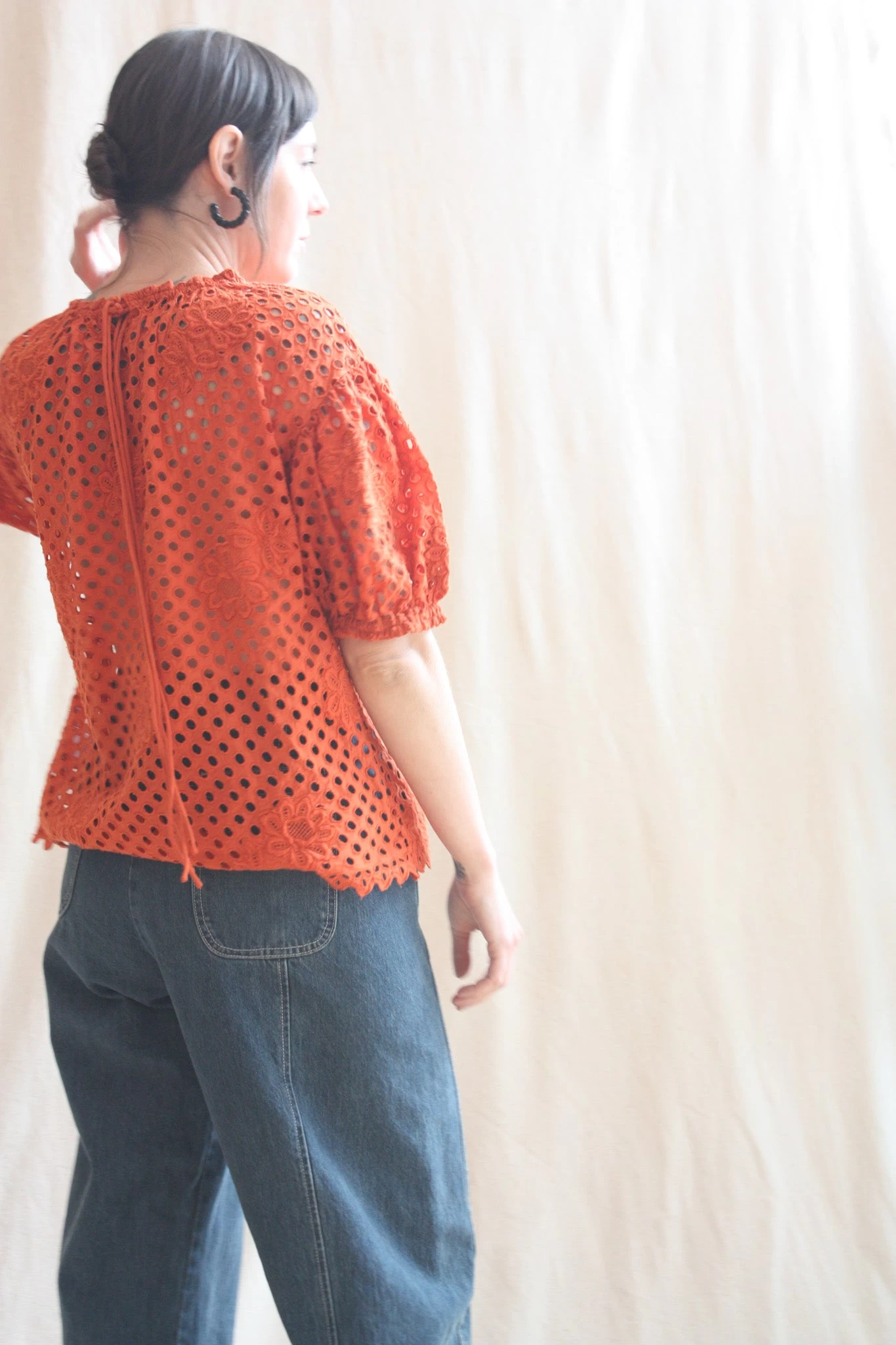 ULLA JOHNSON Grace Top Terracotta - Image 7