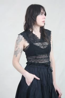 ULLA JOHNSON Alianna Top Noir