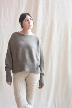 High Waist Crewneck Mushroom