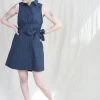 Rio Tie Mini Dress Navy