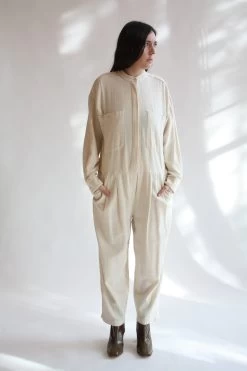 Carpenter Jumpsuit Cream