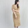 Ginza Long Dress Caramel
