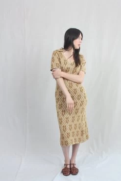 Ginza Long Dress Caramel