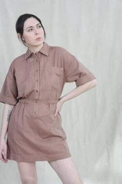 Palmera Mini Dress Woodsmoke