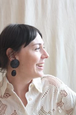 Doppio Earring Black