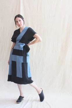 Becky Dress Black And Denim